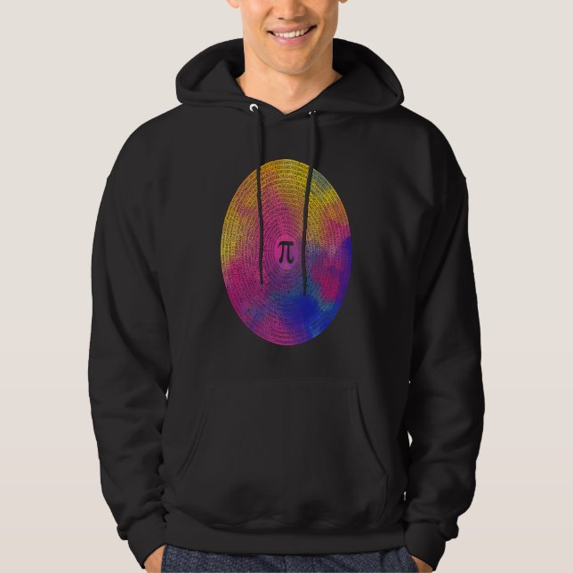 10000 Digits Pi Sign Math  Mathematics Nerd Pi Day Hoodie (Framsida)