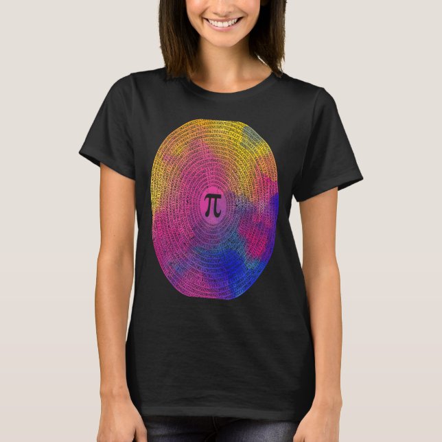 10000 siffror Pi Sign Math Mathematics Nerd Pi Day T Shirt (Framsida)