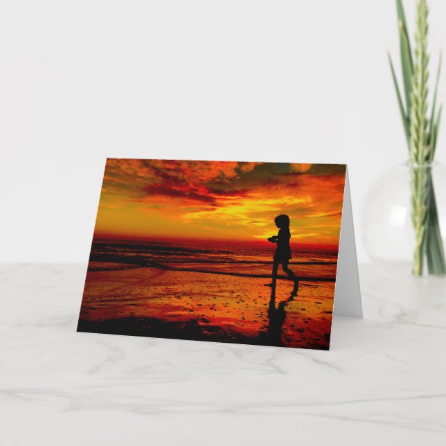 10006 Malibu, strandfiskmås för CA Zuma på Kort (Framsida)