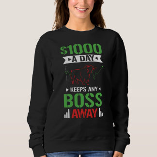 $1000 A Day Stock Day Trading T Shirt