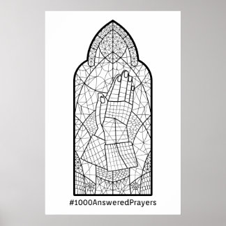 1000 Besvarade Prayers Tracker Poster