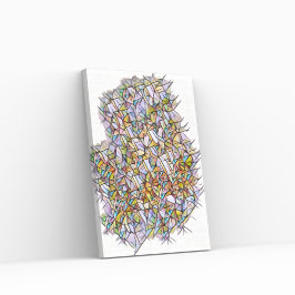 1000 biet i Färg Canvastryck