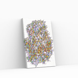 1000 biet i Färg Canvastryck