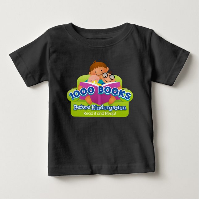 1000 Bokar före Kindergarten Shirt Tee (Framsida)