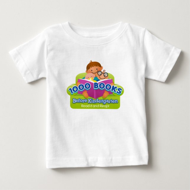 1000 Bokar före Kindergarten T-shirt (Framsida)