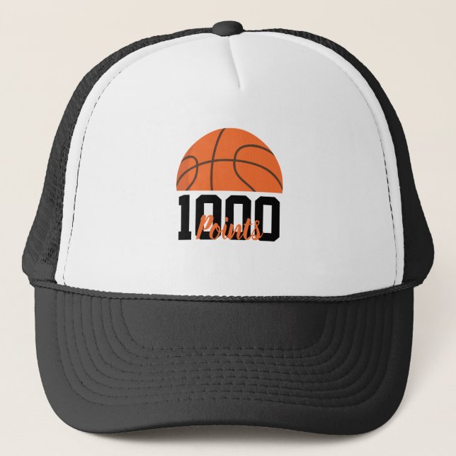 1000 Career Points Scorer Basketball Player Team Keps (Framsida)