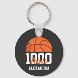 1000 Career Points Scorer Basketball Player Team Nyckelring