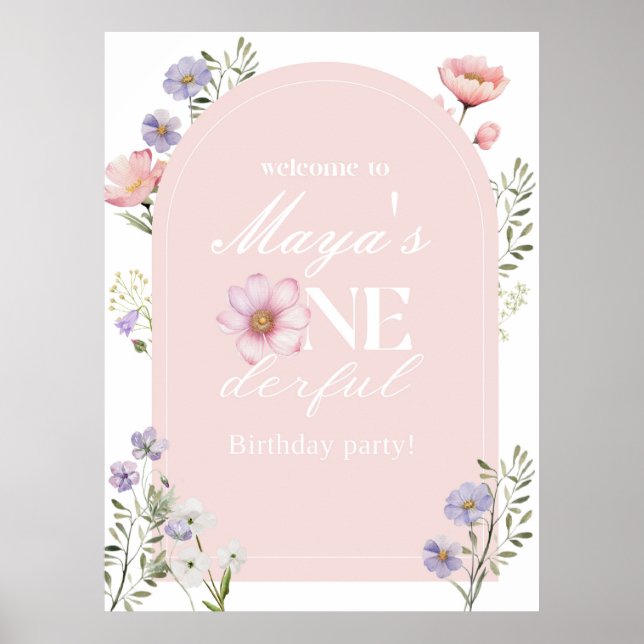 1000, första födelsedag, 1 poster (Framsidan)