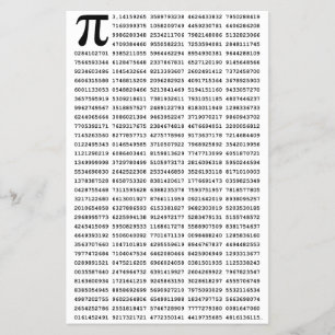 1000 första siffran Pi-nummer Matematisk symbol Flygblad