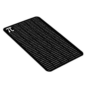1000 första siffran Pi-nummer   Matematisk symbol Magnet