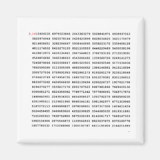 1000 första siffran Pi-nummer | Matematisk symbol Magnet