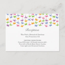 1000 Hanging Origami Papper Cranes Bröllop Tilläggskort