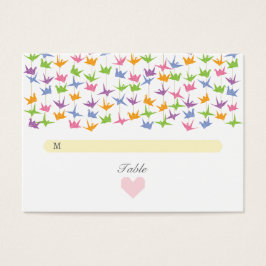 1000 Hanging Origami Papper Cranes Bröllop Visitkort