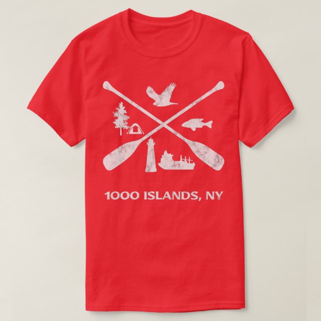 1000 Kanoöar Konstruktion, lätt störd T Shirt (Design framsida)