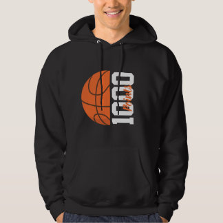 1000 karriärpoäng basketbollspelare herrlag hoodie
