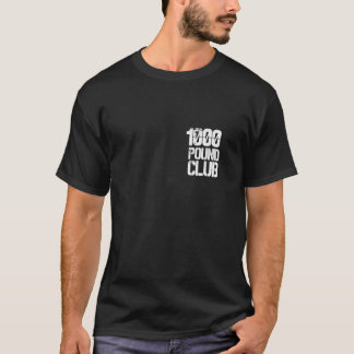 1000-Klubb med liten Logotyp Powerlifter-gåva T Shirt