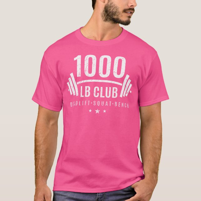 1000 Lb Club Tröja - Tyngdlyftningspresent För Kro (Framsida)