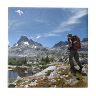 1000 Öar Sjö och Banner Peak - John Muir Trail Kakelplatta
