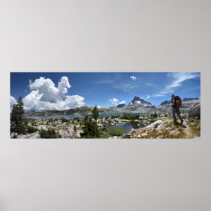 1000 Öar Sjö och Banner Peak - John Muir Trail Poster