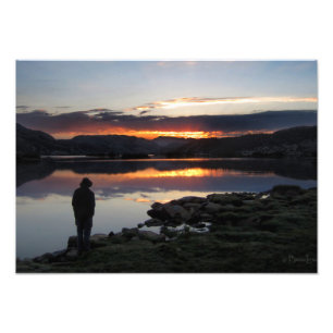 1000 ön Sjö Sunrise - Ansel Adams Wilderness Fototryck