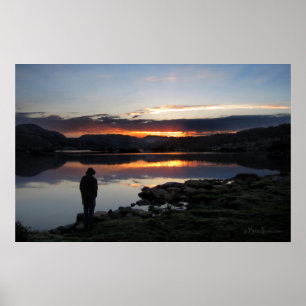 1000 ön Sjö Sunrise - Ansel Adams Wilderness Poster