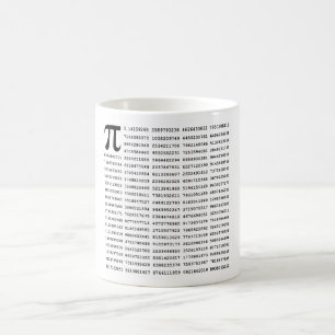 1000 Pi-nummer för första siffran Matematisk sy Kaffemugg