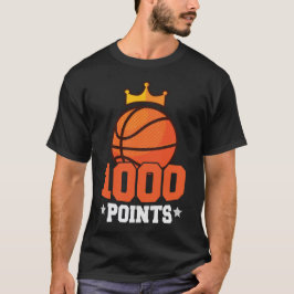 1000 poängs basketbollspelare på gymnasiet t shirt