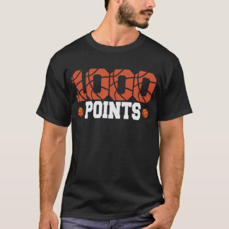 1000 poängs basketbollsspelare högstadiet t shirt