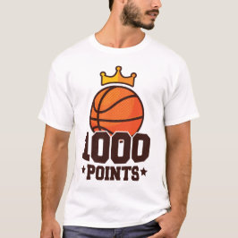 1000 poängs basketbollsspelare högstadiet t shirt