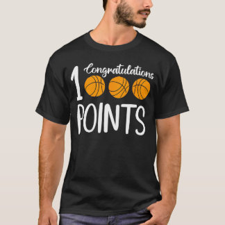 1000 Points Basketball Scorer High School Basketba T Shirt