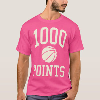 1000-punkters basketboll med högskolekatboll t shirt