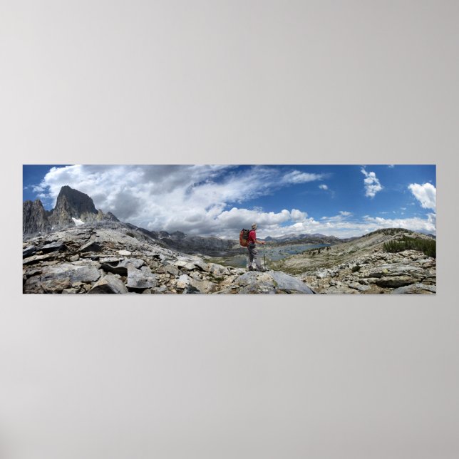 1000 Sjö, Ansel Adams Wilderness, Sierra Poster (Framsidan)