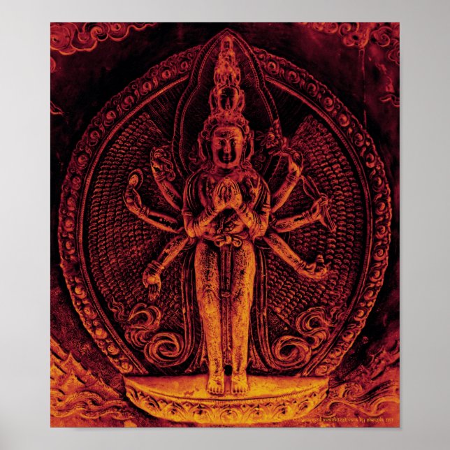 1000väpnad Avalokiteshvara Poster (Framsidan)