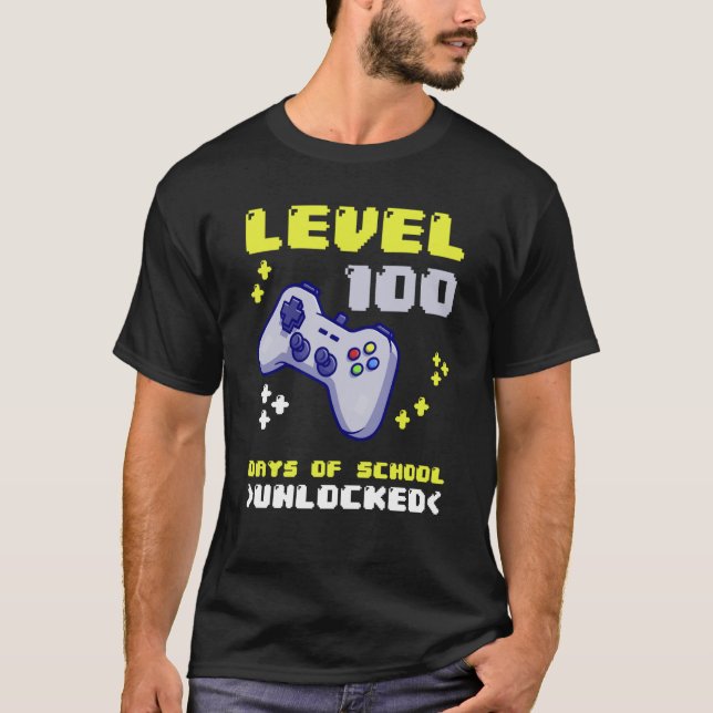 100100 dagar skolkonsol t shirt (Framsida)