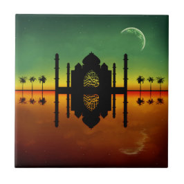 1001 Oriental Nattreflektion Kakelplatta