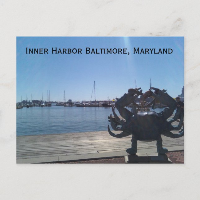 1002001151, Inner Harbour Baltimore, Maryland Vykort (Framsida)