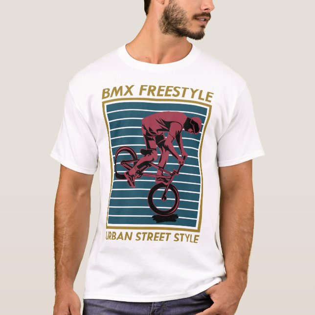 1004 BMX-Freestyle-Urban-TShirt-design T Shirt (Framsida)