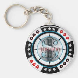 $100,000. pokermarker nyckelring
