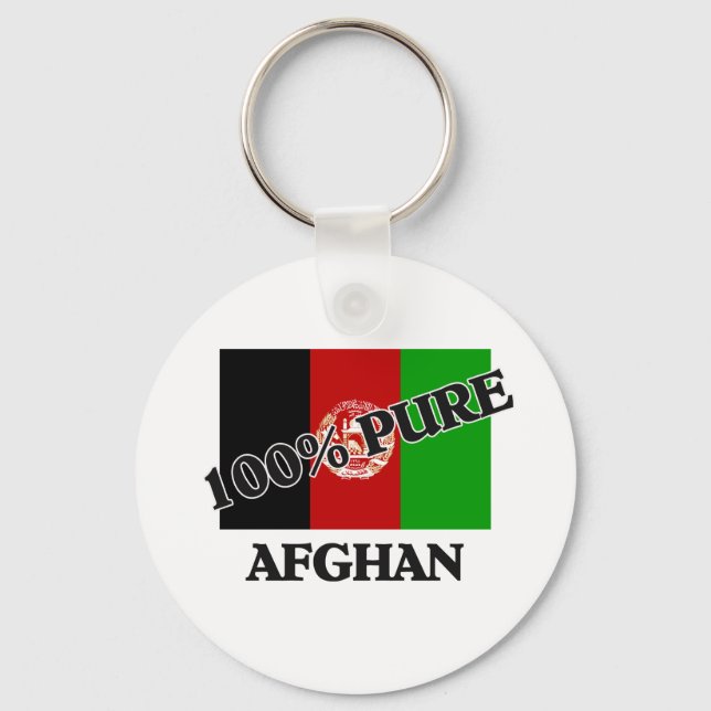 100 % AFGHAN NYCKELRING (Framsida)