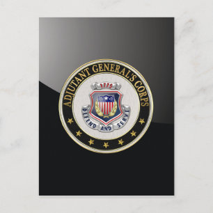 [100] AG Corps Regimental Insignia [3D] Vykort