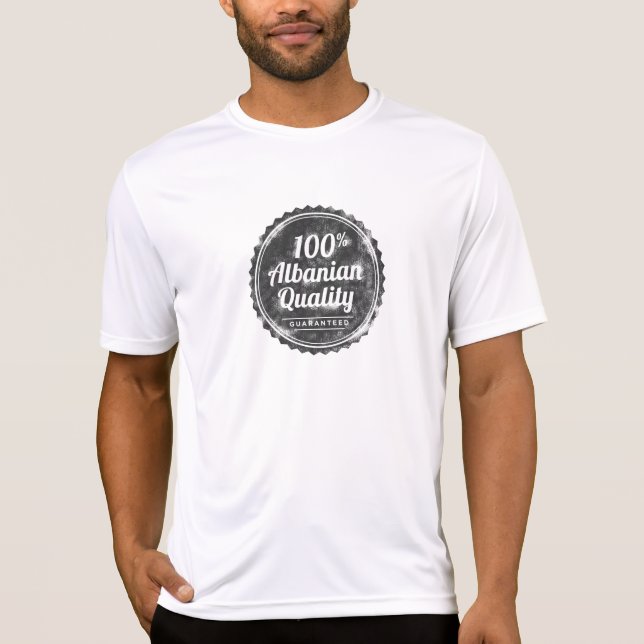 100% albanska kvalitets- t-shirt (Framsida)