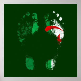 100% Algeriet - algerier till sulor av min fot Poster