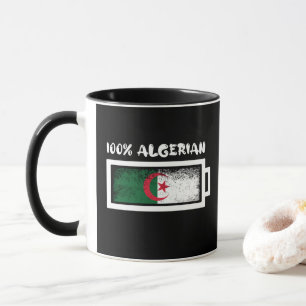 100 % algeriskt Flagga Mugg