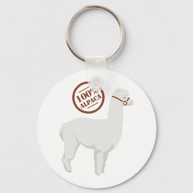100 % Alpaca Nyckelring (Framsida)