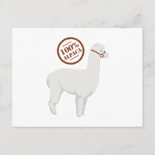 100 % Alpaca Vykort
