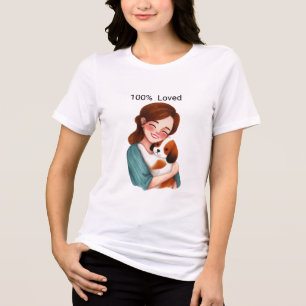 100% älskad husdjur t shirt