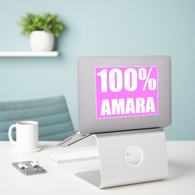 100 % Amara namn Klistermärken (Laptop På Skrivbordet)
