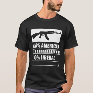 100 Amerikanska 0 Liberalgun Republican Libertaria T Shirt