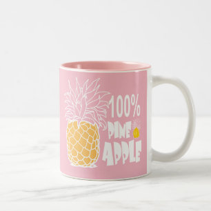 100 % ananas Två-Tonad mugg