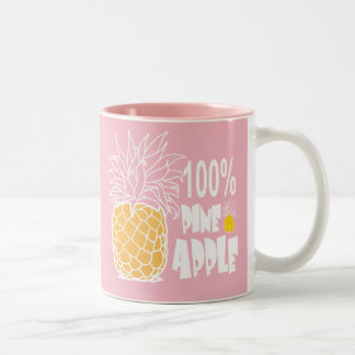 100 % ananas Två-Tonad mugg